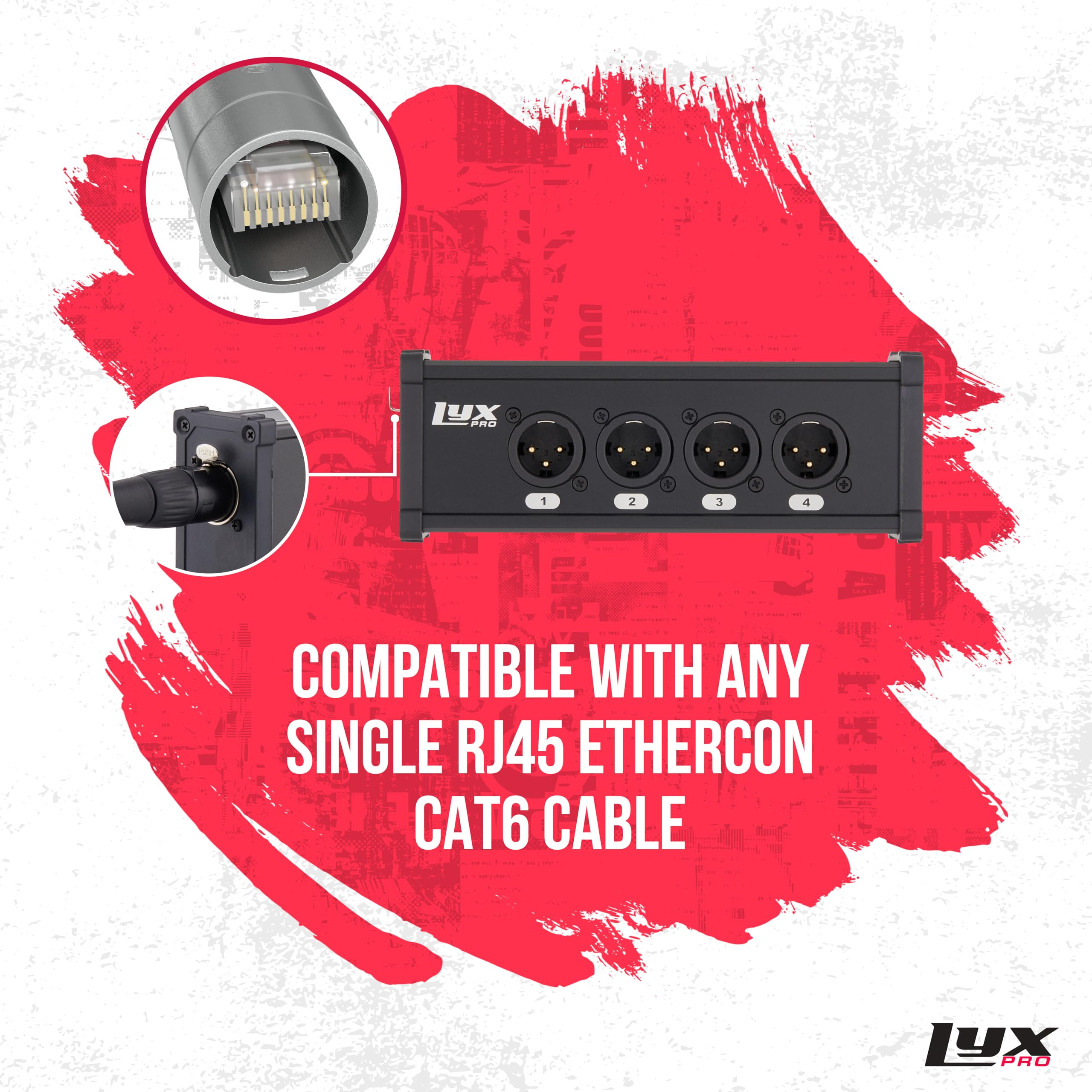Foto 3 pulgar | Cable Xlr Breakout Lyxpro De 4 Canales, Doble Entrada, 3 Pines, Macho - Venta Internacional.