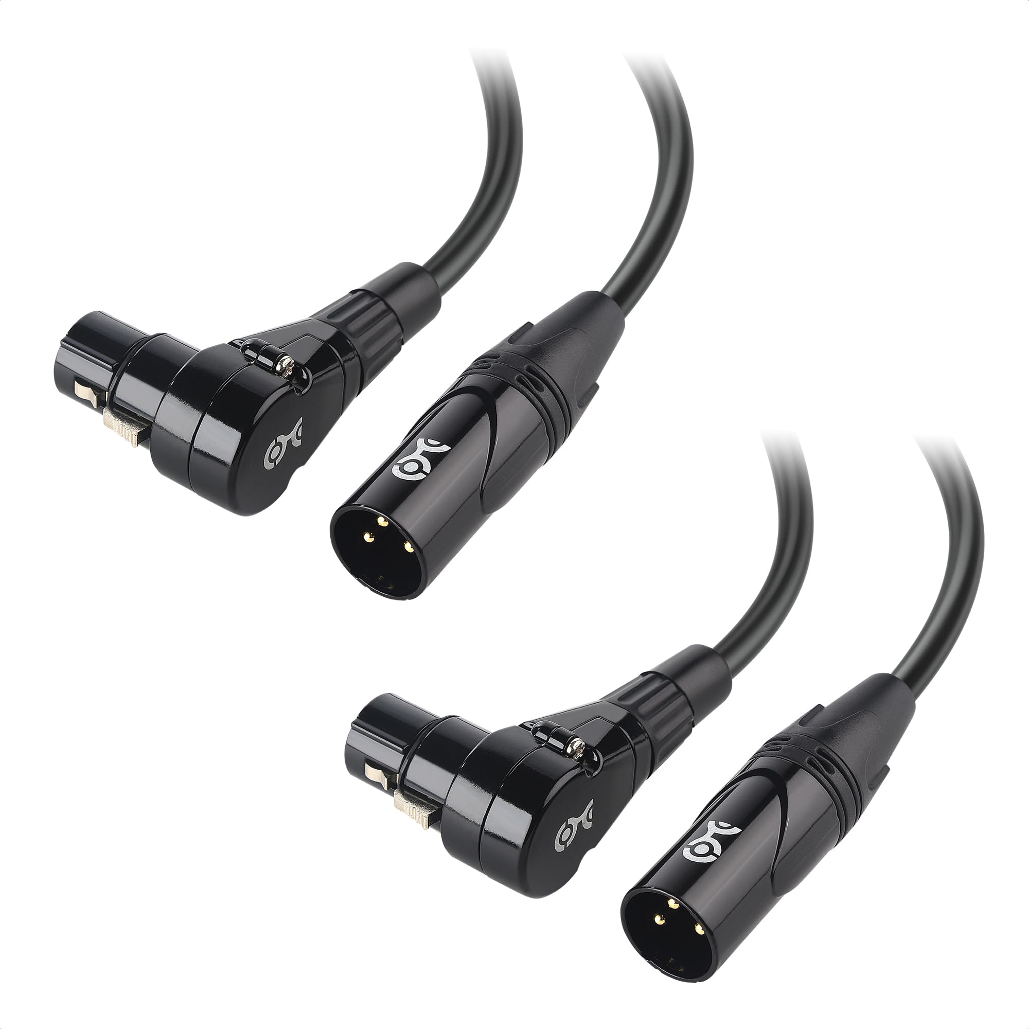 Foto 1 | Cable Xlr Matters Right Angle, 30 Cm, Paquete De 2 Unidades, Negro - Venta Internacional.