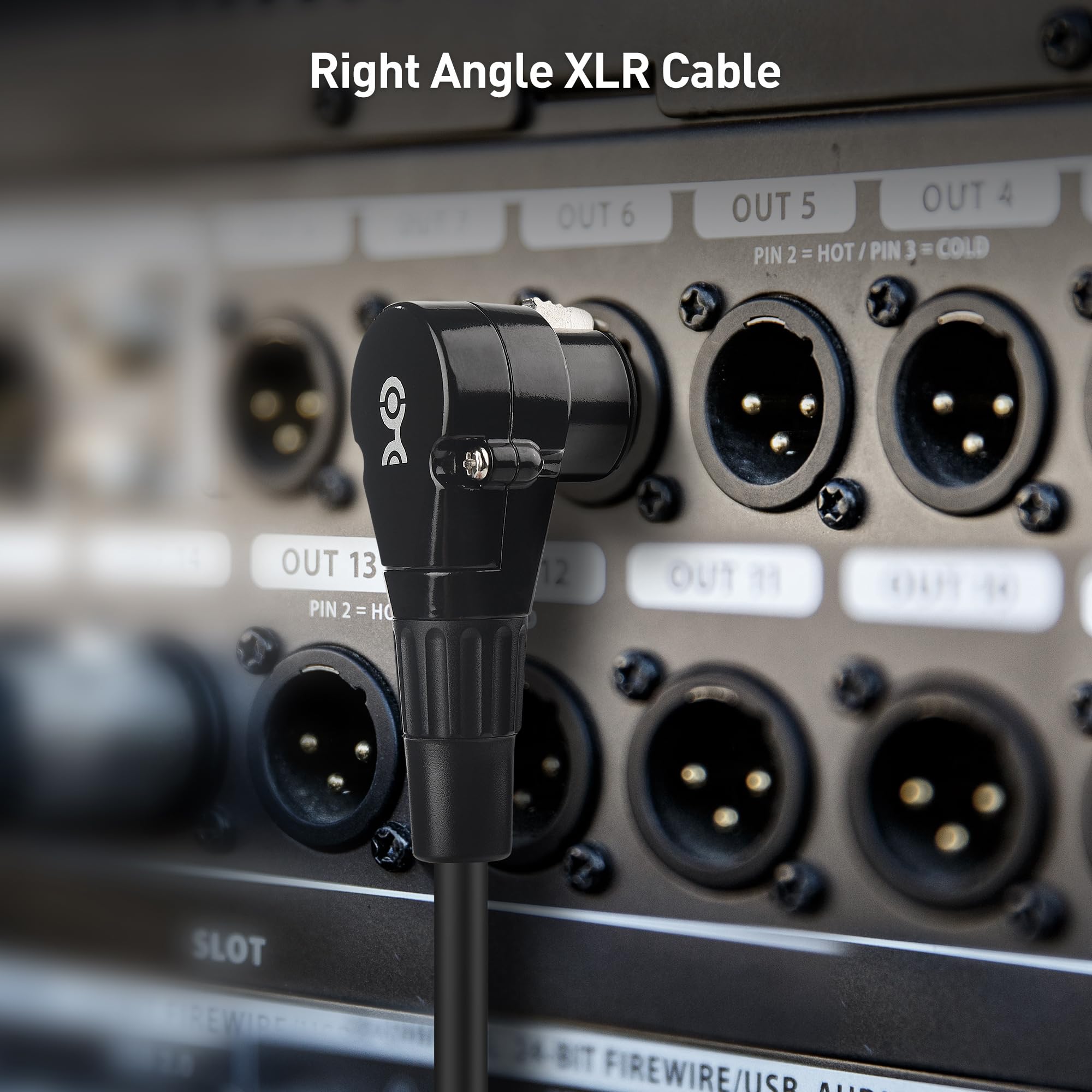 Foto 2 | Cable Xlr Matters Right Angle, 30 Cm, Paquete De 2 Unidades, Negro - Venta Internacional.
