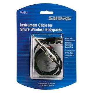 Foto 2 | Cable De Instrumentos Shure Wa302 De 0,75 M, 4 Pines, Conector Mini A 1/4 - Venta Internacional.