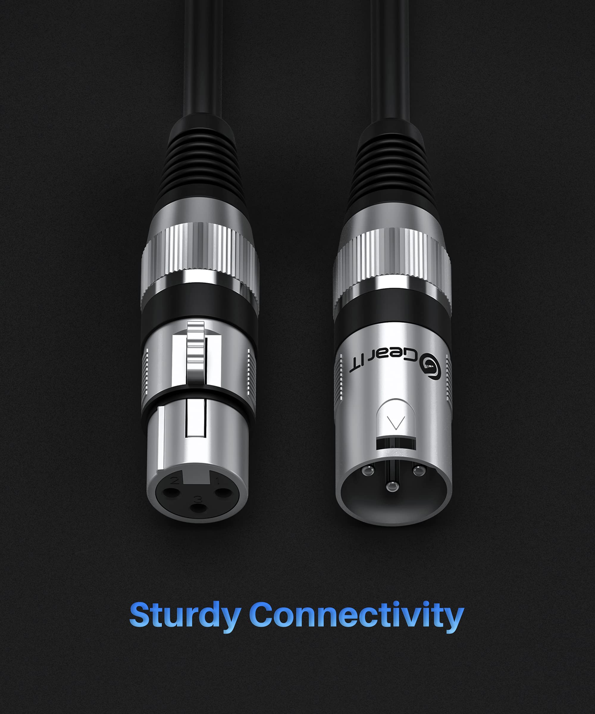 Foto 5 | Cable De Micrófono Xlr Gearit Xlr Macho A Hembra De 3 Pies, Paquete De 10 - Venta Internacional.