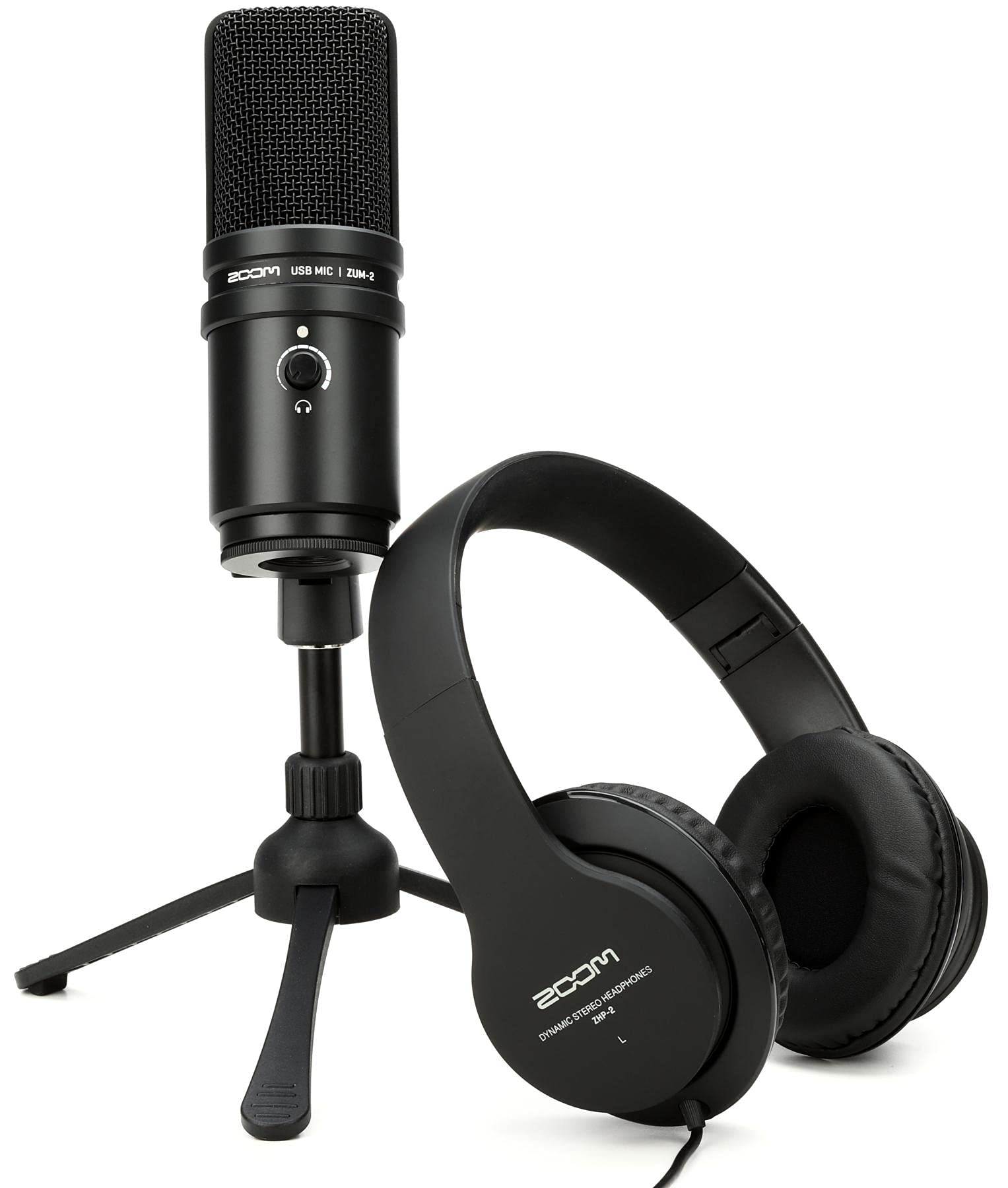 Foto 2 pulgar | Paquete De Micrófonos Para Podcasts Zoom Zum-2 Usb Con Trípode Y Auriculares - Venta Internacional.