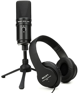 Foto 1 | Paquete De Micrófonos Para Podcasts Zoom Zum-2 Usb Con Trípode Y Auriculares - Venta Internacional.