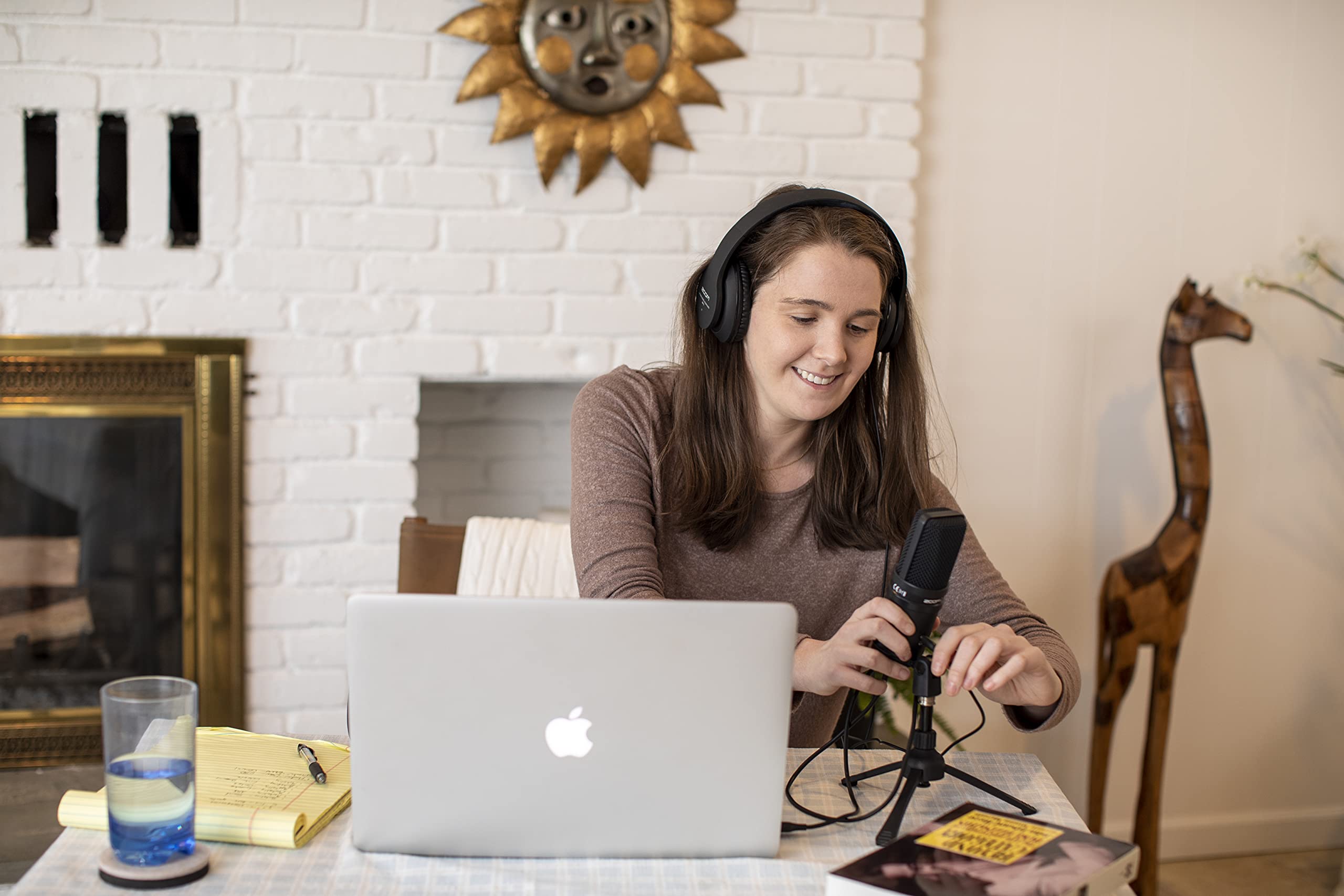Foto 2 | Paquete De Micrófonos Para Podcasts Zoom Zum-2 Usb Con Trípode Y Auriculares - Venta Internacional.