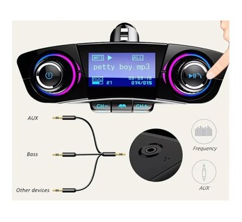 Foto 3 | Reproductor De Cd Reproductor De Música Del Coche Negro