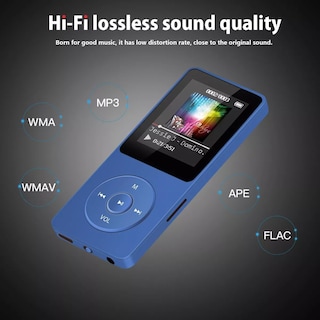 Foto 2 | Reproductor De Música Mp3 Mp4 Bluetooth Soporta Hasta 128 Gb Eo Safe Imports Esi-15974 Azul