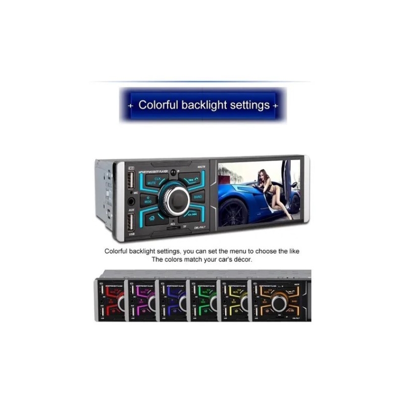 Foto 7 pulgar | Radio De Coche, Reproductor Mp5 Bluetooth De 4,1 Pulgadas Con Pantalla Táctil Din - Venta Internacional.