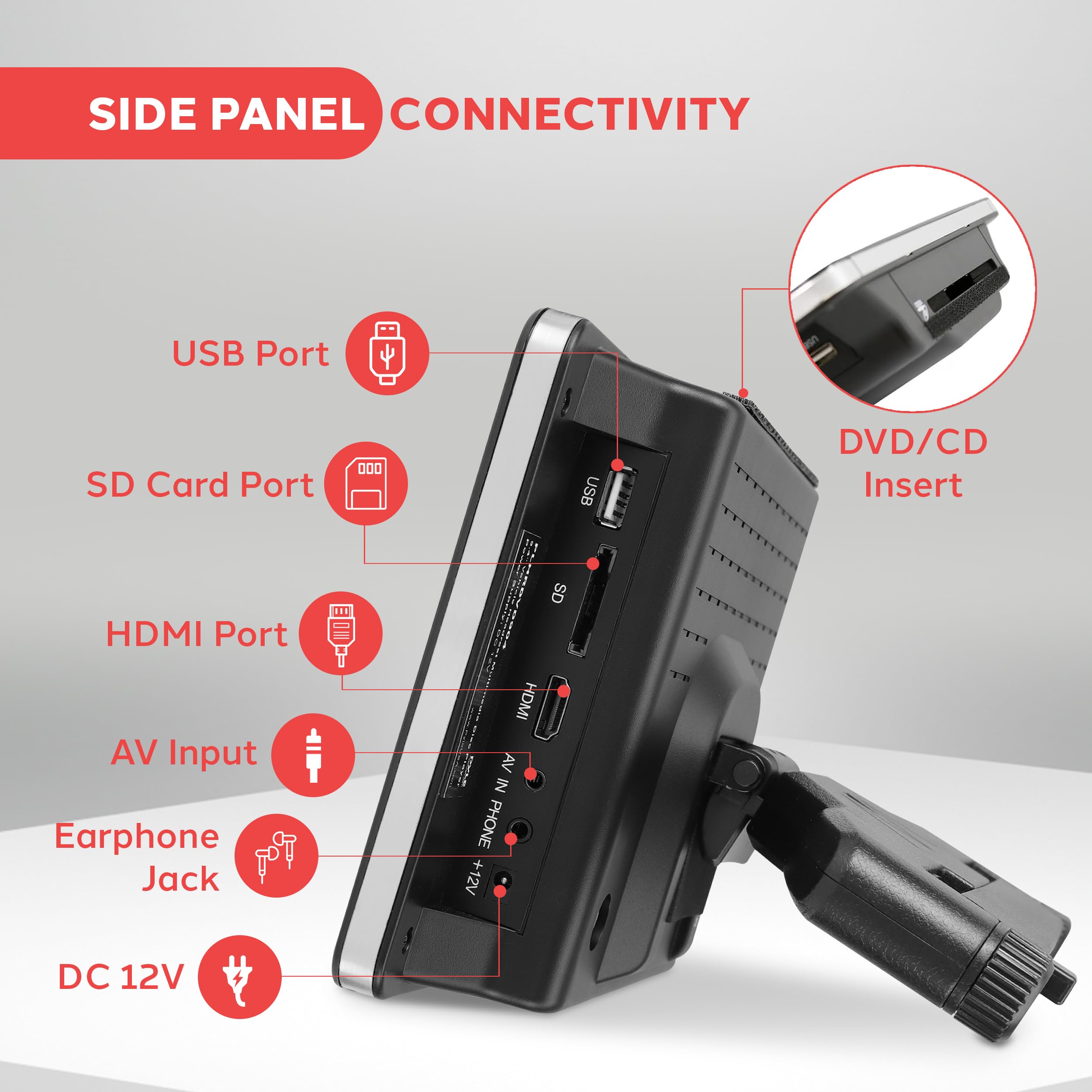 Foto 6 pulgar | Reproductor De Discos Multimedia Pyle De 9,4 Pulgadas Con Soporte Para Reposacabezas De Vehículos - Venta Internacional