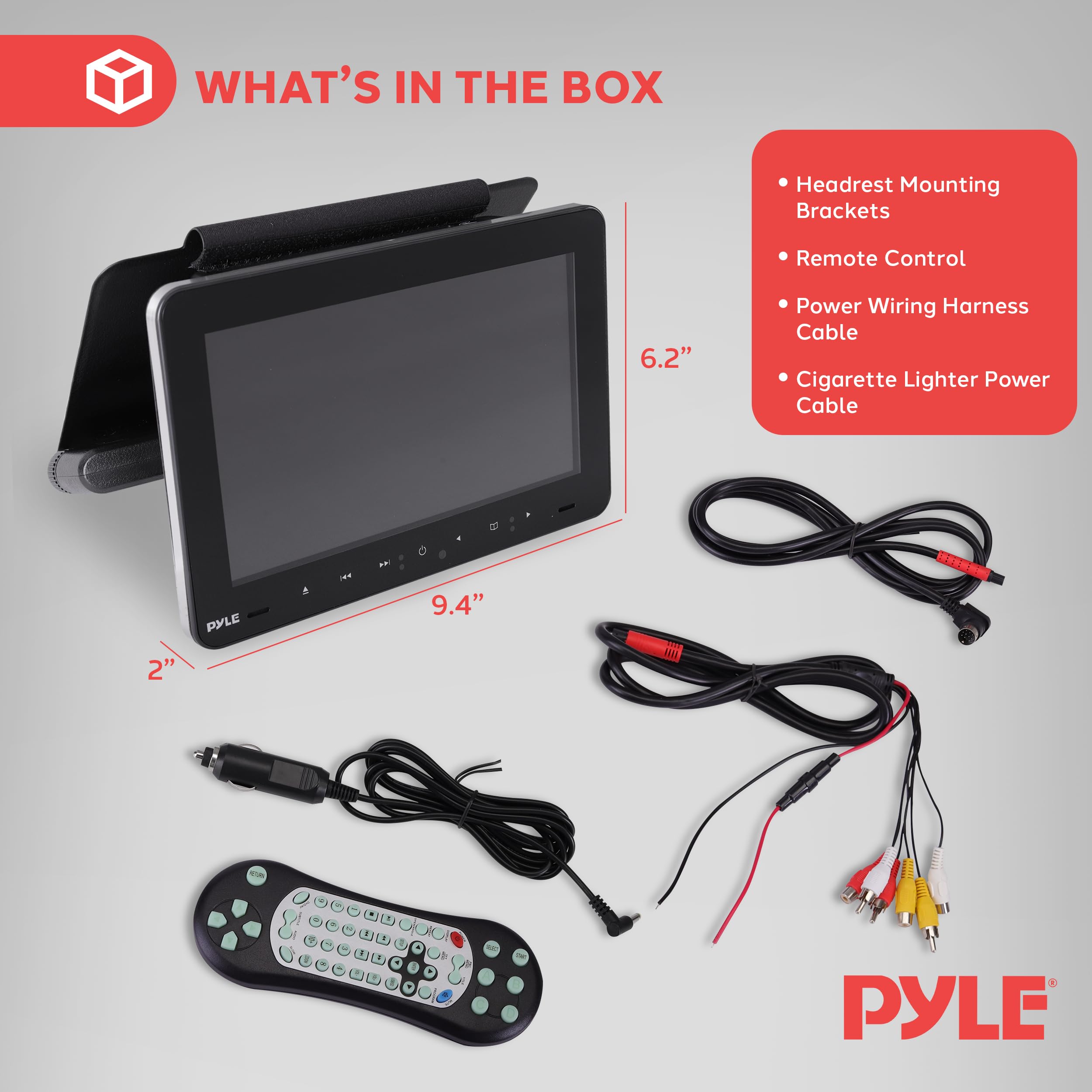 Foto 8 pulgar | Reproductor De Discos Multimedia Pyle De 9,4 Pulgadas Con Soporte Para Reposacabezas De Vehículos - Venta Internacional