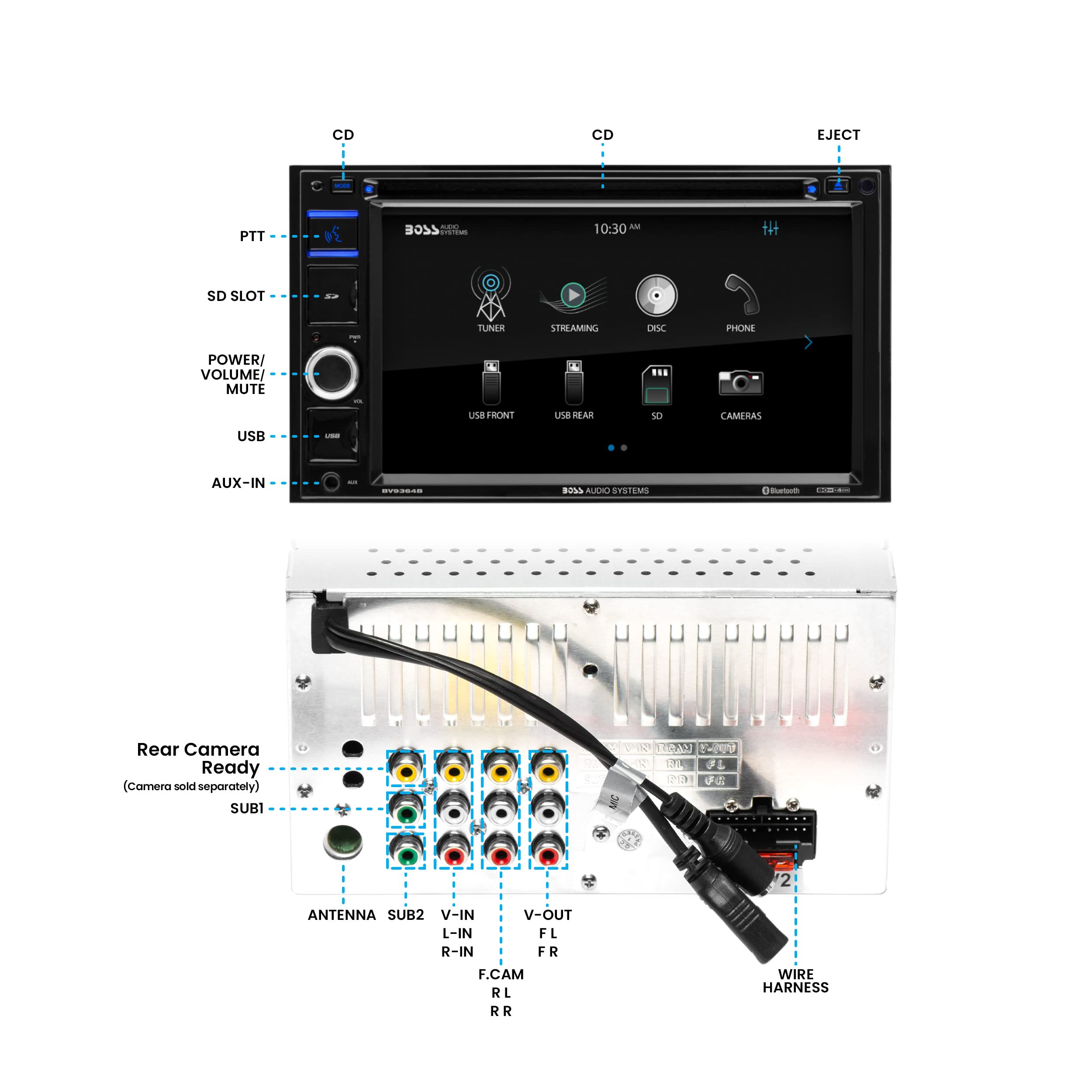 Foto 6 pulgar | Reproductor De Dvd Estéreo Para Coche Boss Audio Systems Bv9364b Bluetooth - Venta Internacional.