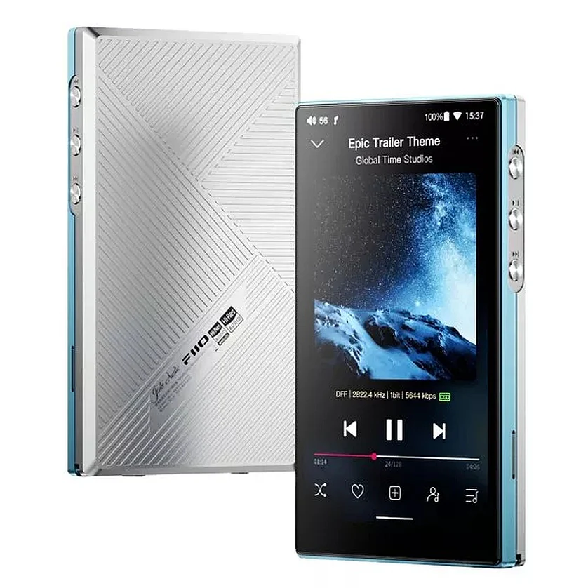 Foto 2 pulgar | Reproductor Digital De Audio Hi-res Basado En Android Fiio Jm21 Silver Blue