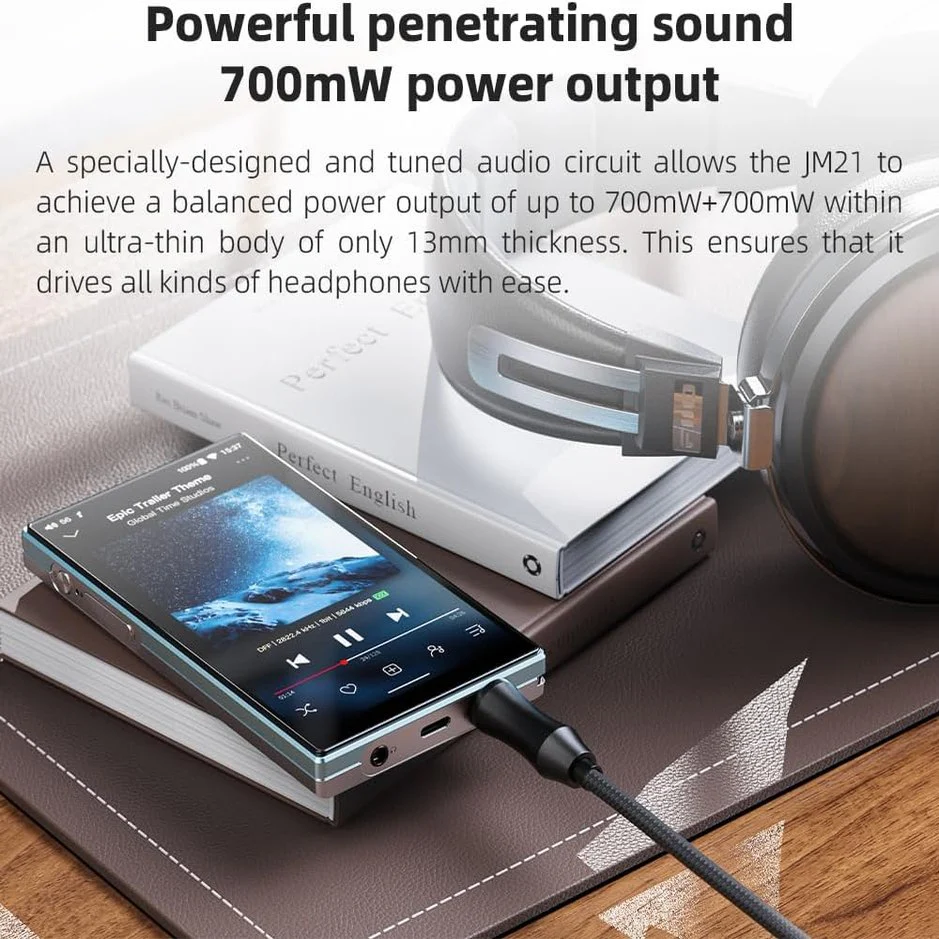 Foto 4 pulgar | Reproductor Digital De Audio Hi-res Basado En Android Fiio Jm21 Silver Blue