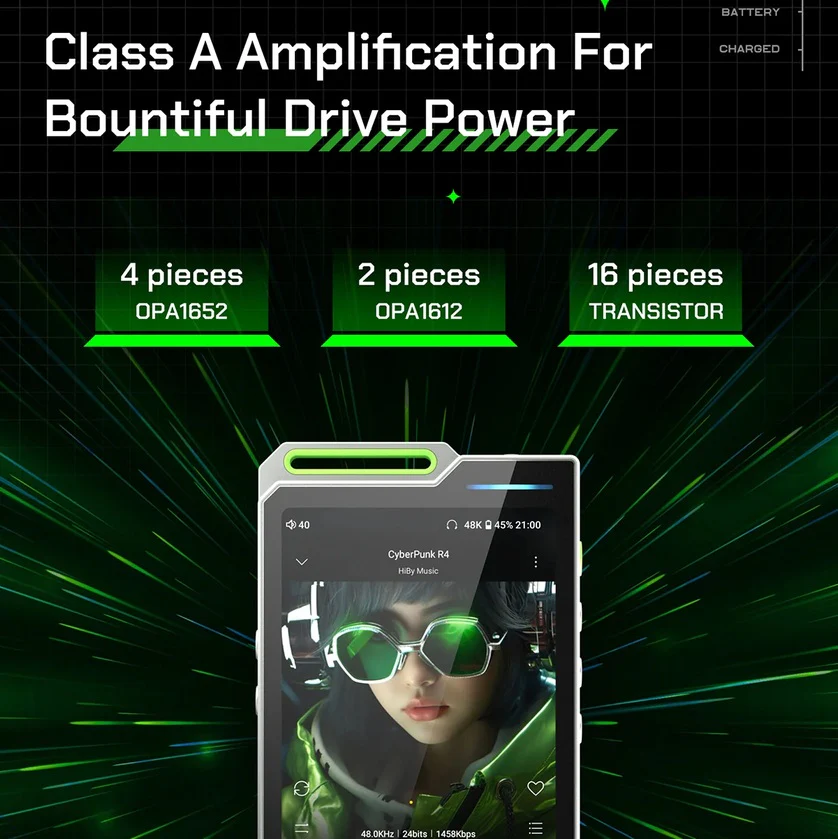 Foto 5 | Anteriorsiguiente         Reproductor De Audio Digital Hi-res Basado En Android Hiby R4 Black
