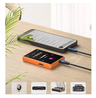 Foto 5 | Reproductor de Música Digital Mp3 Mp4 32g con Pantalla Táctil Naranja