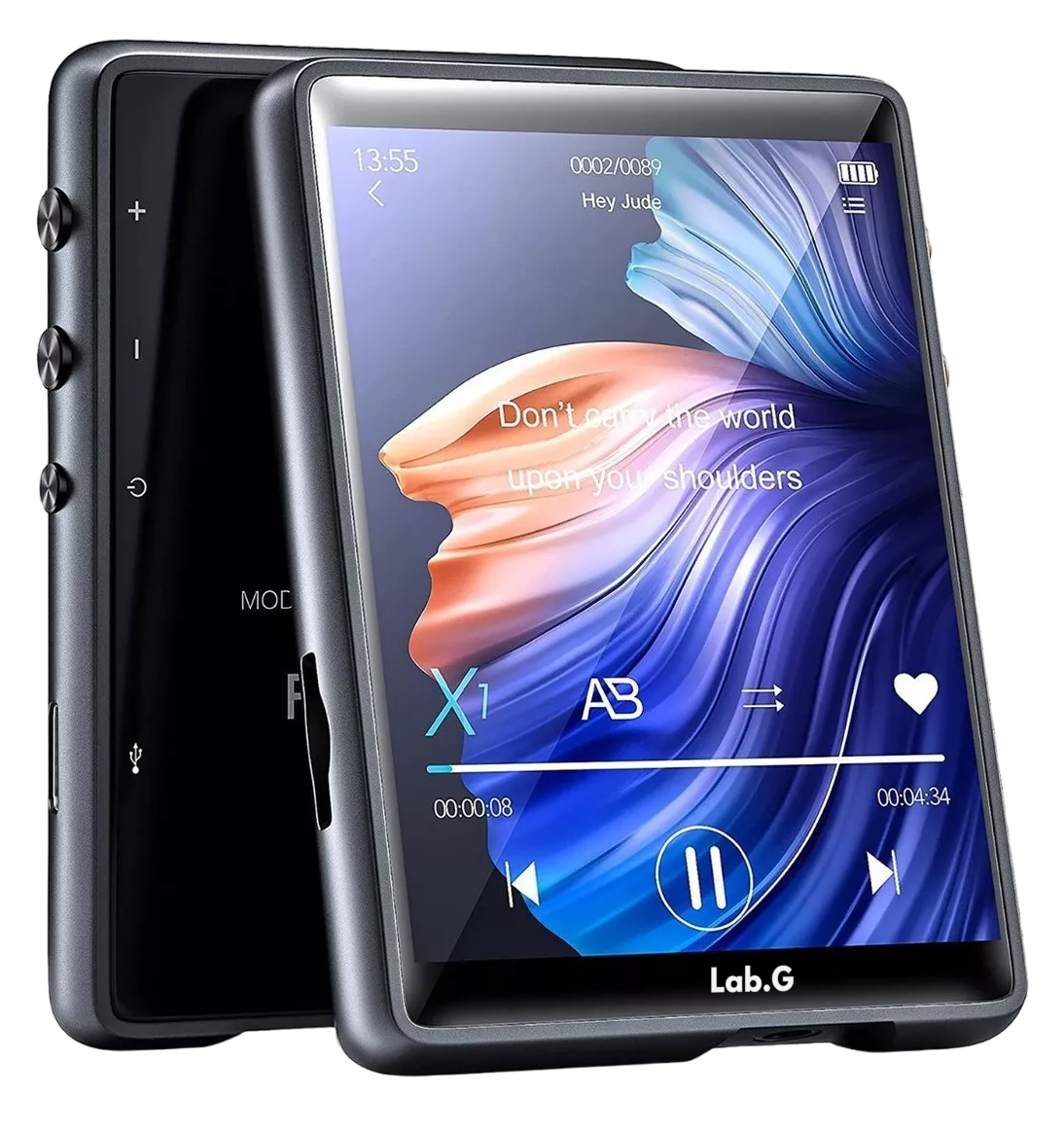 Foto 1 | Reproductor De Música Digital Lab.g Mp3 Mp4 32g Con Pantalla Tácti Negro