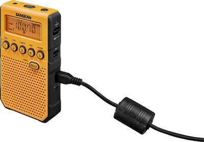 Foto 3 | Pocket Radio Sangean Dt-800yl Noaa - Alerta Meteorológica Am/fm, Color Amarillo - Venta Internacional.