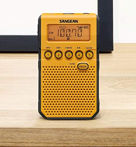 Foto 7 pulgar | Pocket Radio Sangean Dt-800yl Noaa - Alerta Meteorológica Am/fm, Color Amarillo - Venta Internacional.