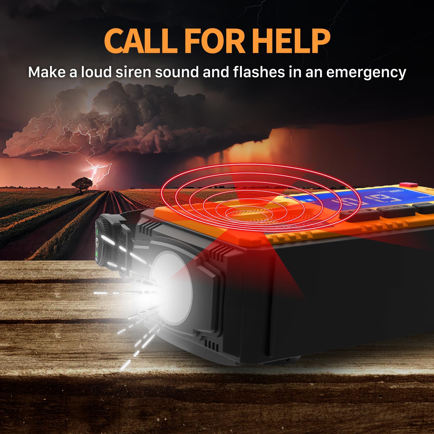 Foto 6 pulgar | Radio Meteorológica De Emergencia Fospower D8 Con Batería Externa De 37000 Mwh - Venta Internacional.