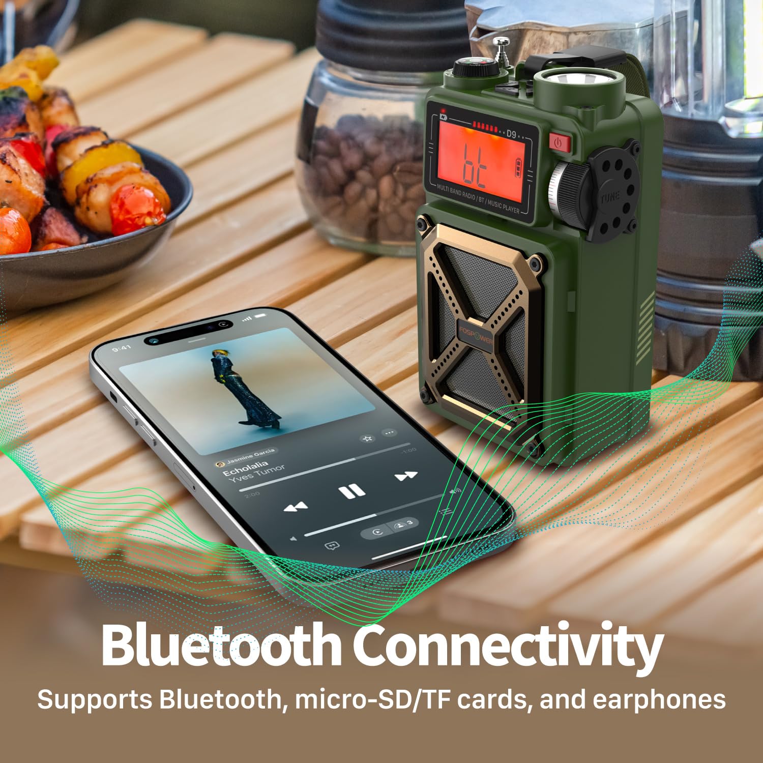 Foto 8 pulgar | Radio Meteorológica De Emergencia Fospower D9 Con Batería Externa De 14800 Mah - Venta Internacional.