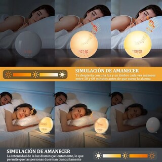 Foto 3 | Despertador Petukita Box A059 color Blanco Fluorescente
