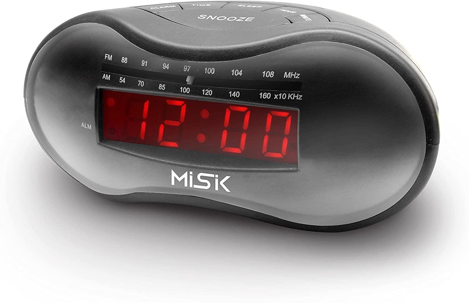 Radio Reloj Despertador Misik Mr411 Negro $599