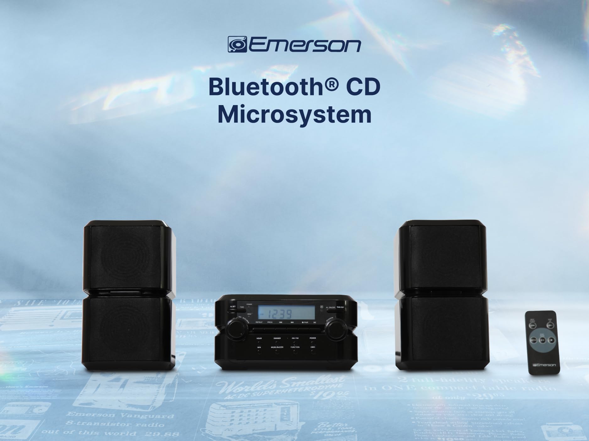 Foto 7 pulgar | Microsistema De Música Bluetooth Emerson Es-4001 Con Reproductor De Cd - Venta Internacional.