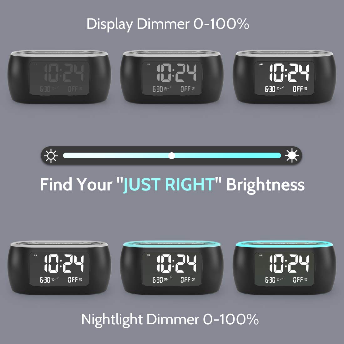 Foto 5 | Radio Despertador Housbay Glow Con Luz Nocturna, Alarma Doble - Venta Internacional.