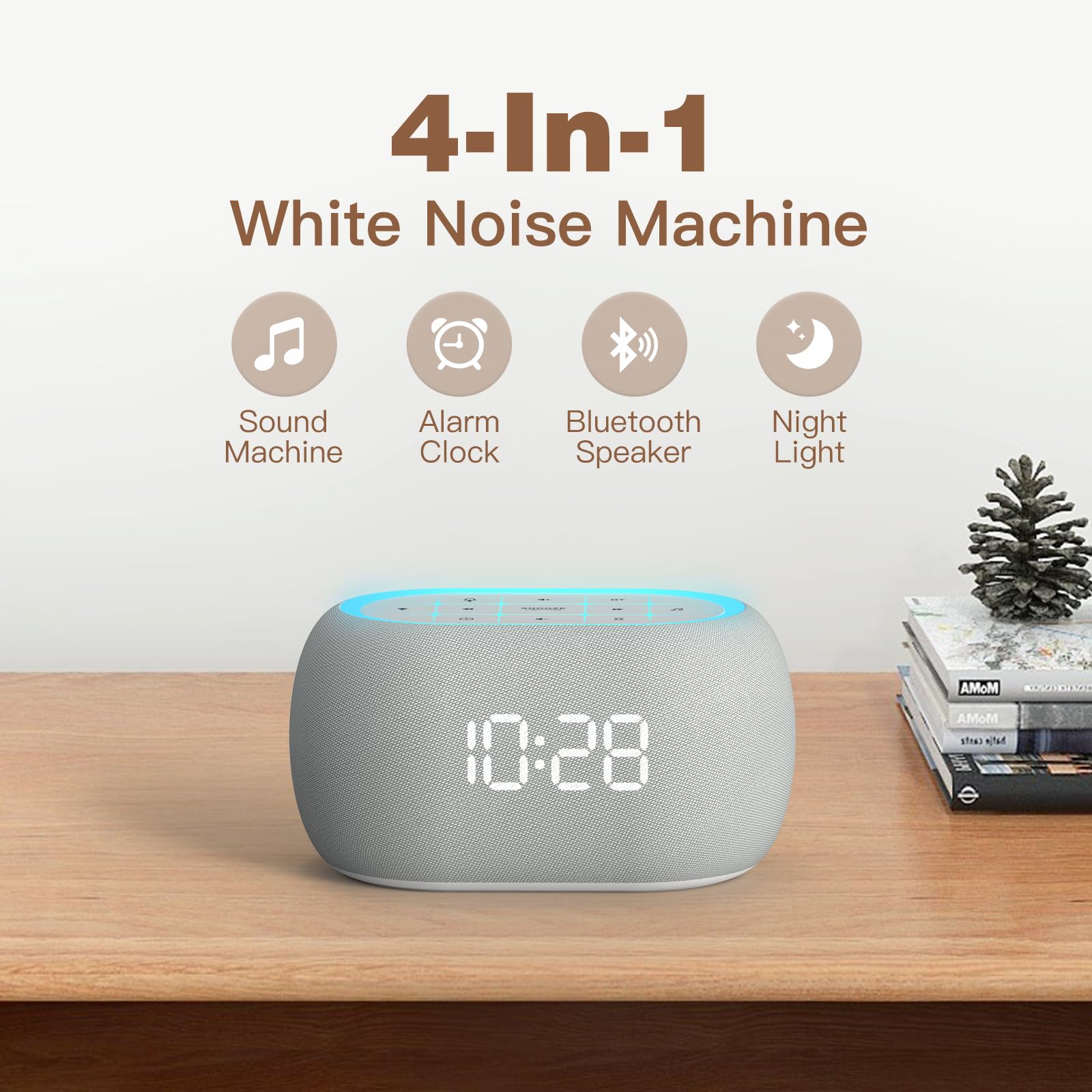 Foto 2 | Máquina De Sonido White Noise Despertador Bluetooth Anjank - Venta Internacional.