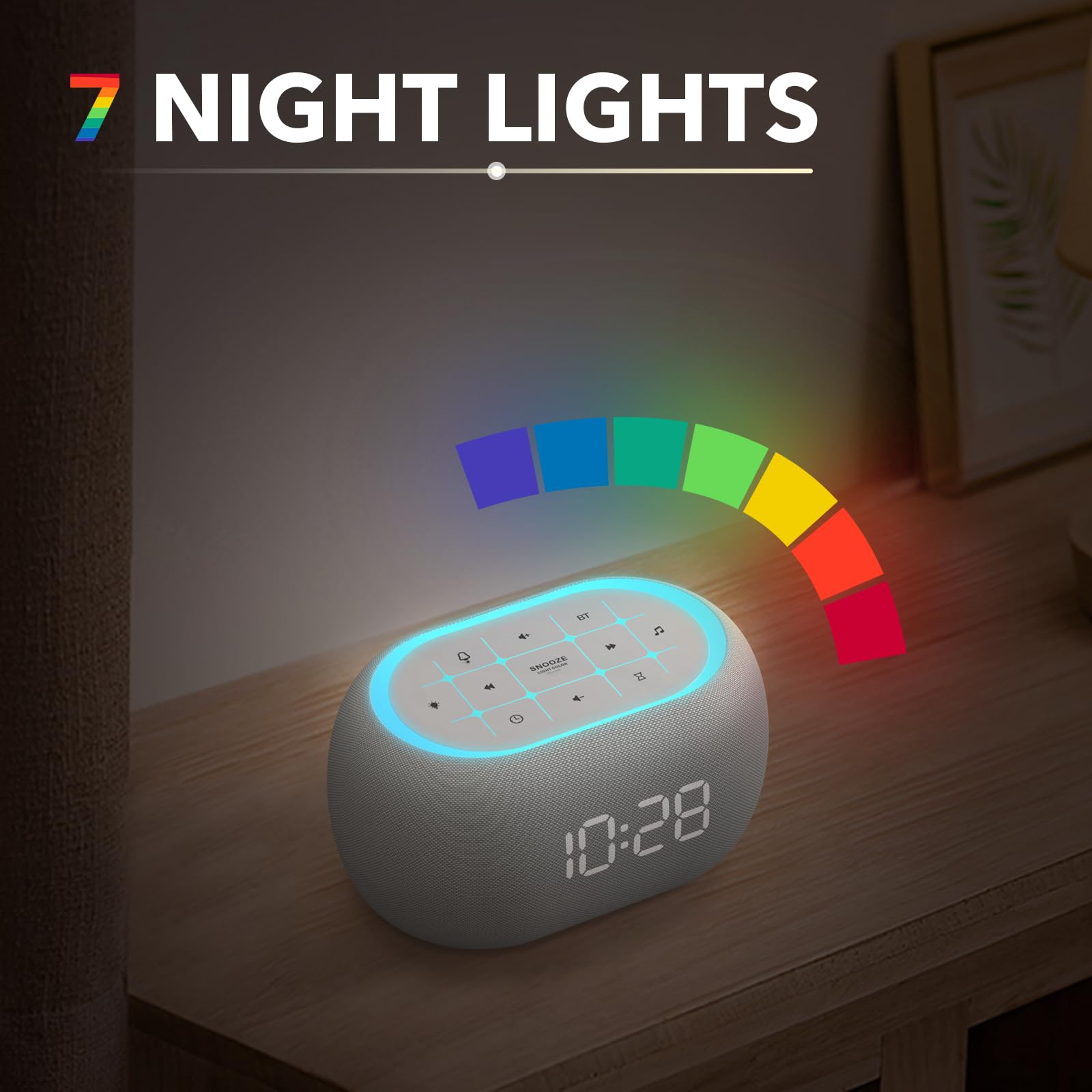 Foto 5 | Máquina De Sonido White Noise Despertador Bluetooth Anjank - Venta Internacional.
