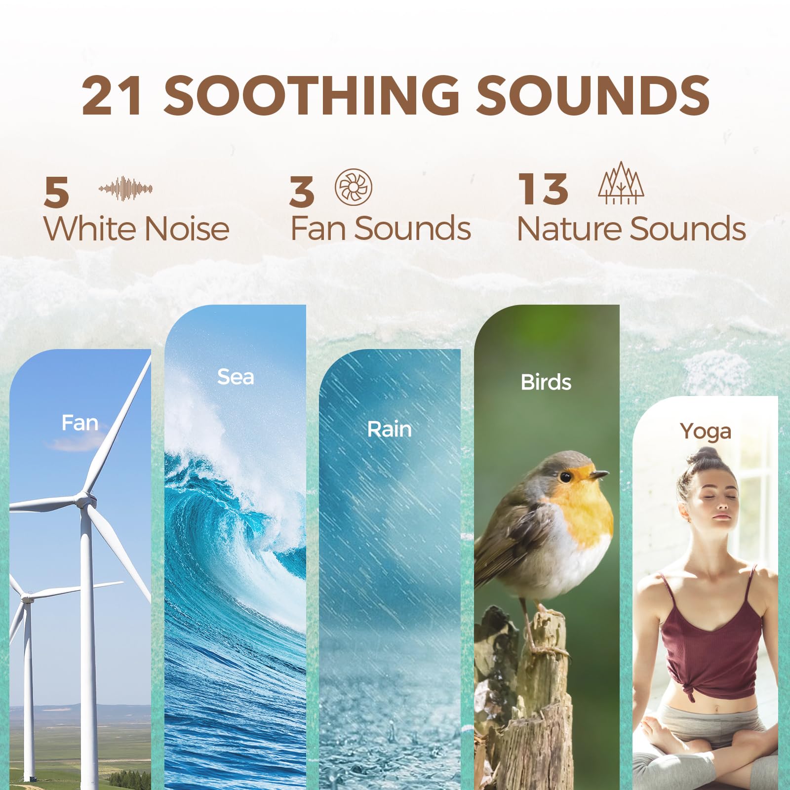 Foto 7 | Máquina De Sonido White Noise Despertador Bluetooth Anjank - Venta Internacional.