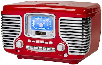 Foto 2 | Radio Despertador Con Reproductor De Cd Crosley Cr612b-re Corsair Red - Venta Internacional.