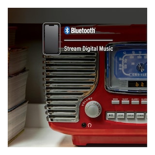 Foto 5 | Radio Despertador Con Reproductor De Cd Crosley Cr612b-re Corsair Red - Venta Internacional.