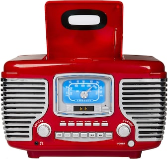 Foto 6 | Radio Despertador Con Reproductor De Cd Crosley Cr612b-re Corsair Red - Venta Internacional.