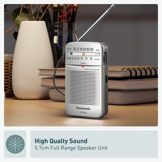 Foto 4 | Radio Portátil FM/AM Panasonic RF-P50D Negra - Venta Internacional