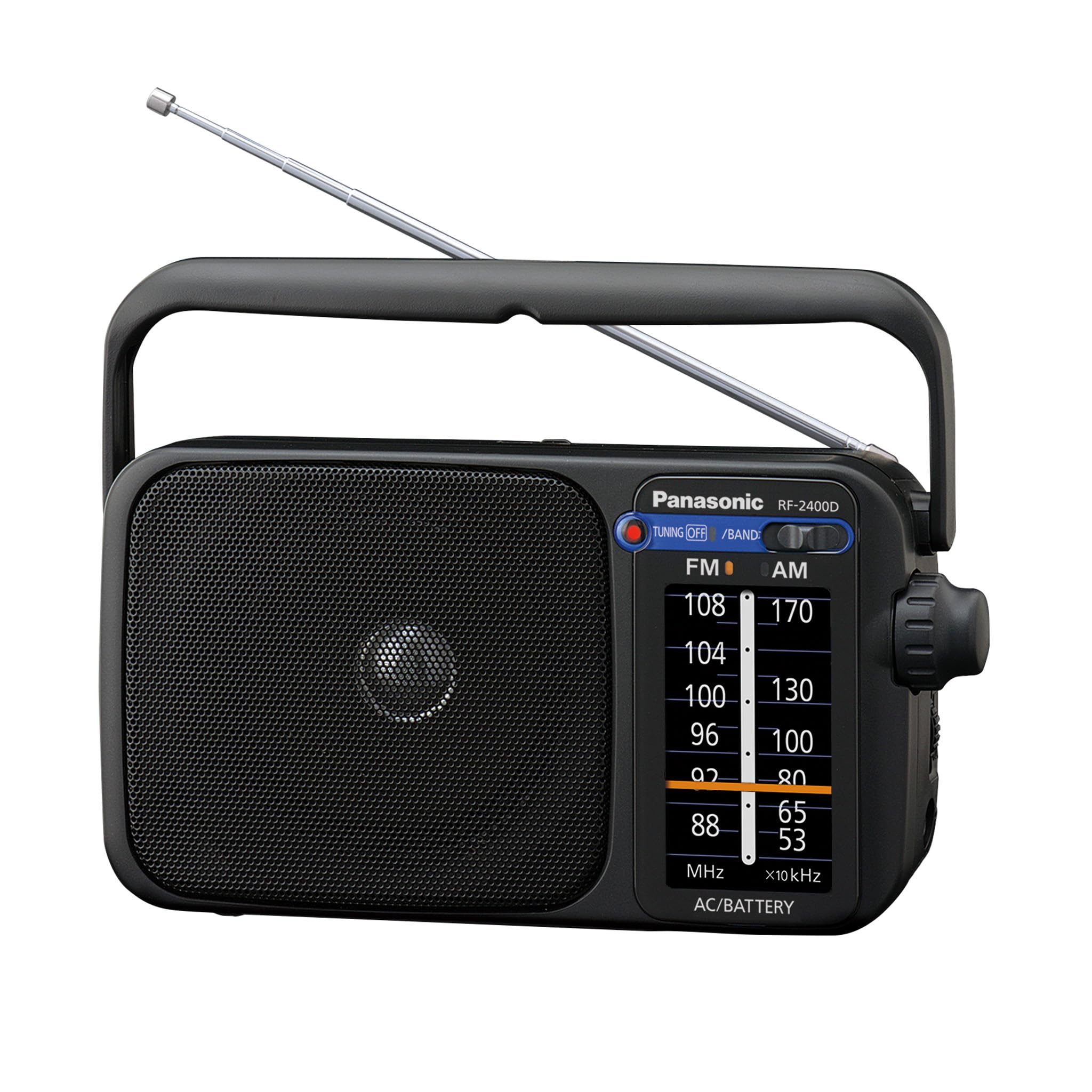 Radio Am/fm Portátil Panasonic Rf-2400-k Negra - Venta Internacional.