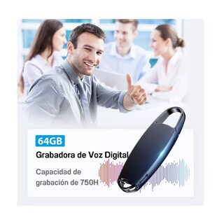Foto 2 | Mini Usb 64gb Recorder Eo Safe Imports Esi-10074 Negro