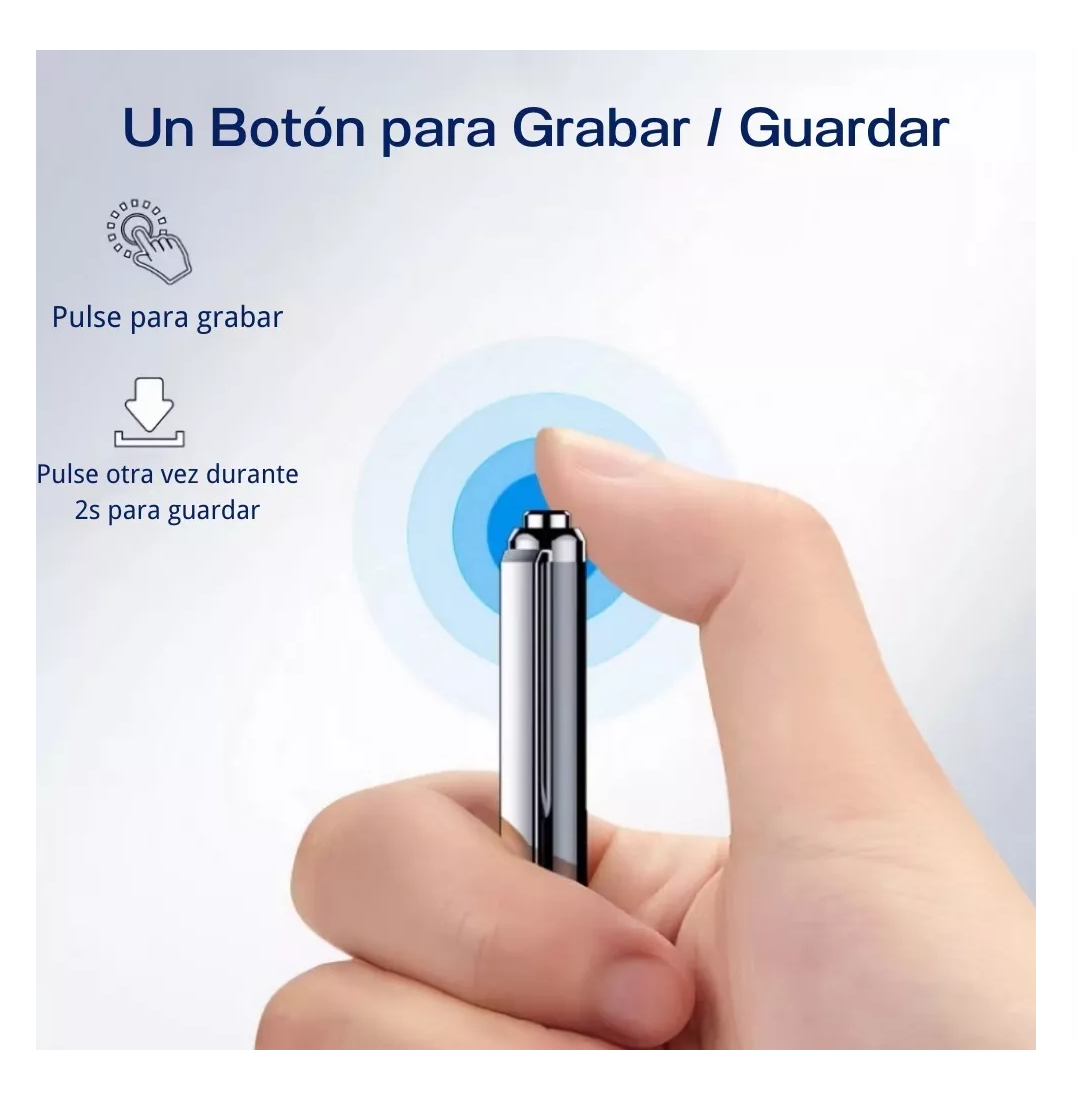 Foto 6 pulgar | Grabadora de Voz Lab.G 64GB Pluma Negra con Plateado