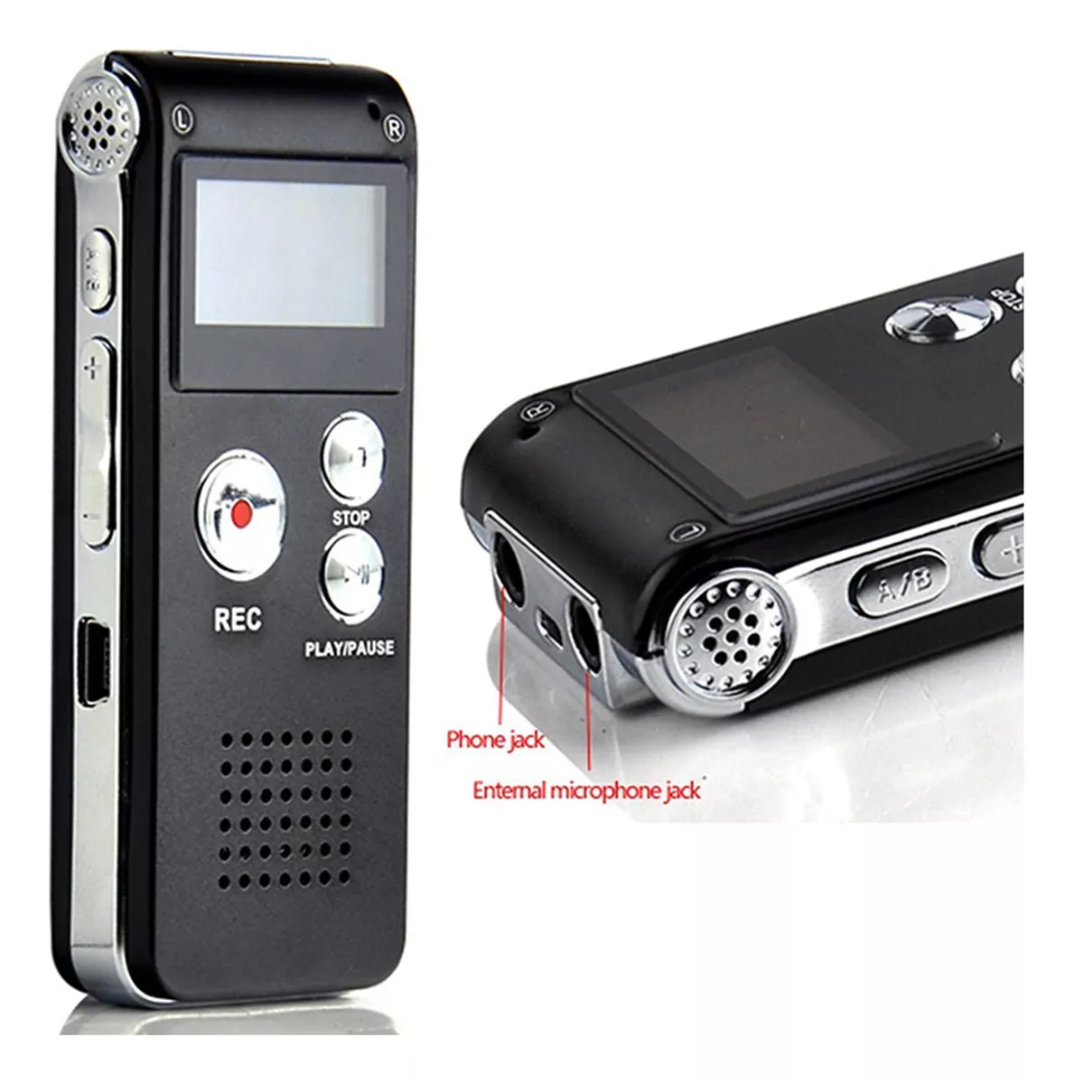 Foto 4 pulgar | Microfono Espia Usb Spy Grabadora Voz De 8gb Eo Safe Imports Esi-14199 Negro
