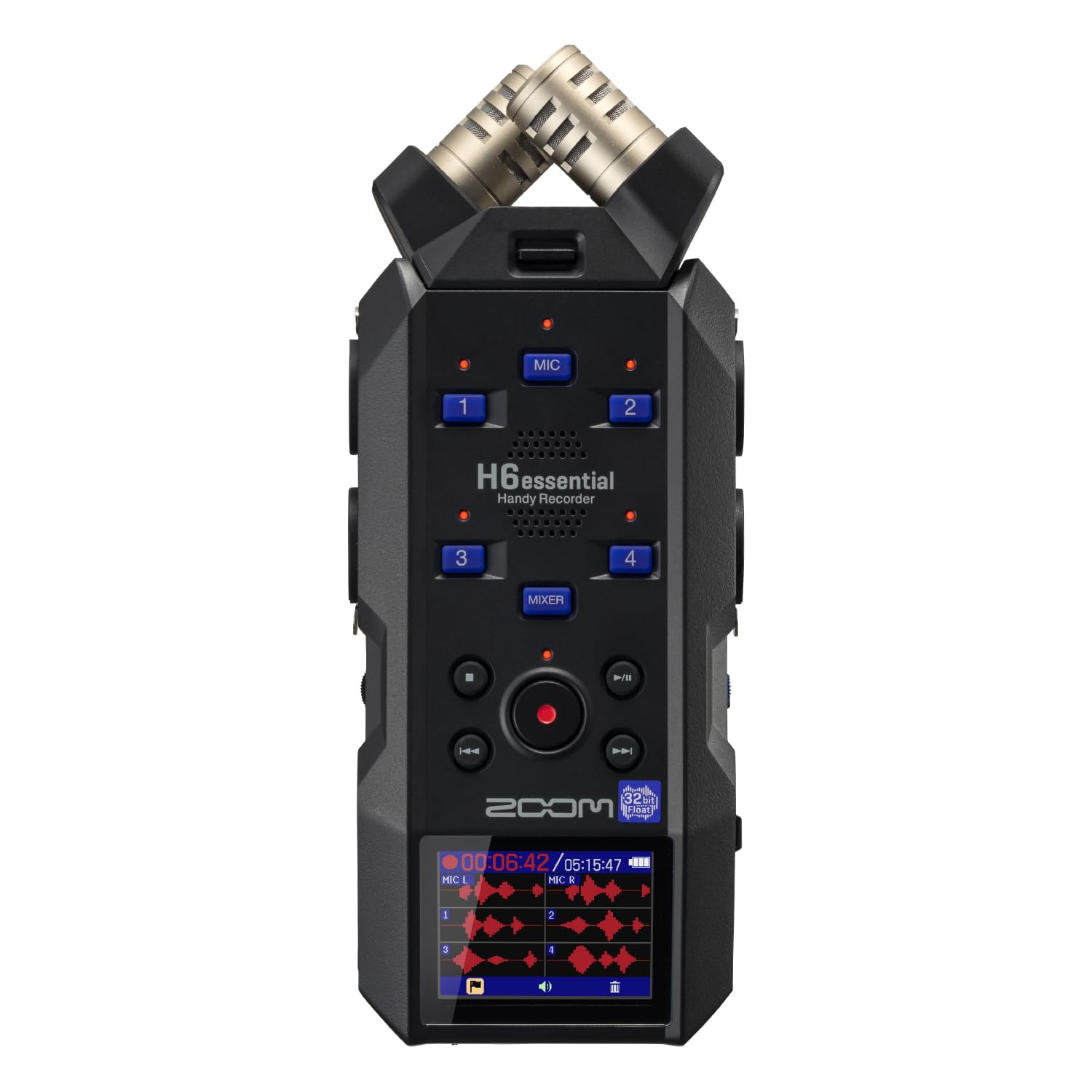 Grabador De Audio Zoom H6essential 2024 Con 6 Pistas Flotantes De 32 Bits - Venta Internacional.