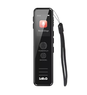 Foto 1 | Grabadora De Voz Digital Lab.g 64gb, Reproductor Mp3 Con Pantalla, Negro