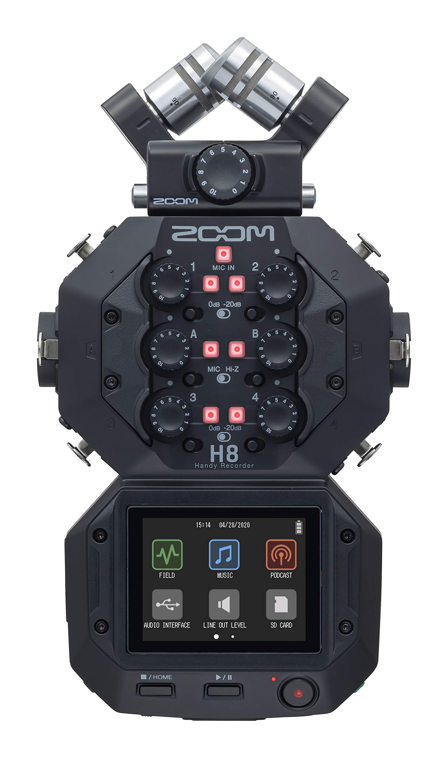 Grabador Portátil Zoom H8 De 12 Pistas Con Micrófono Estéreo Y 6 Entradas - Venta Internacional.