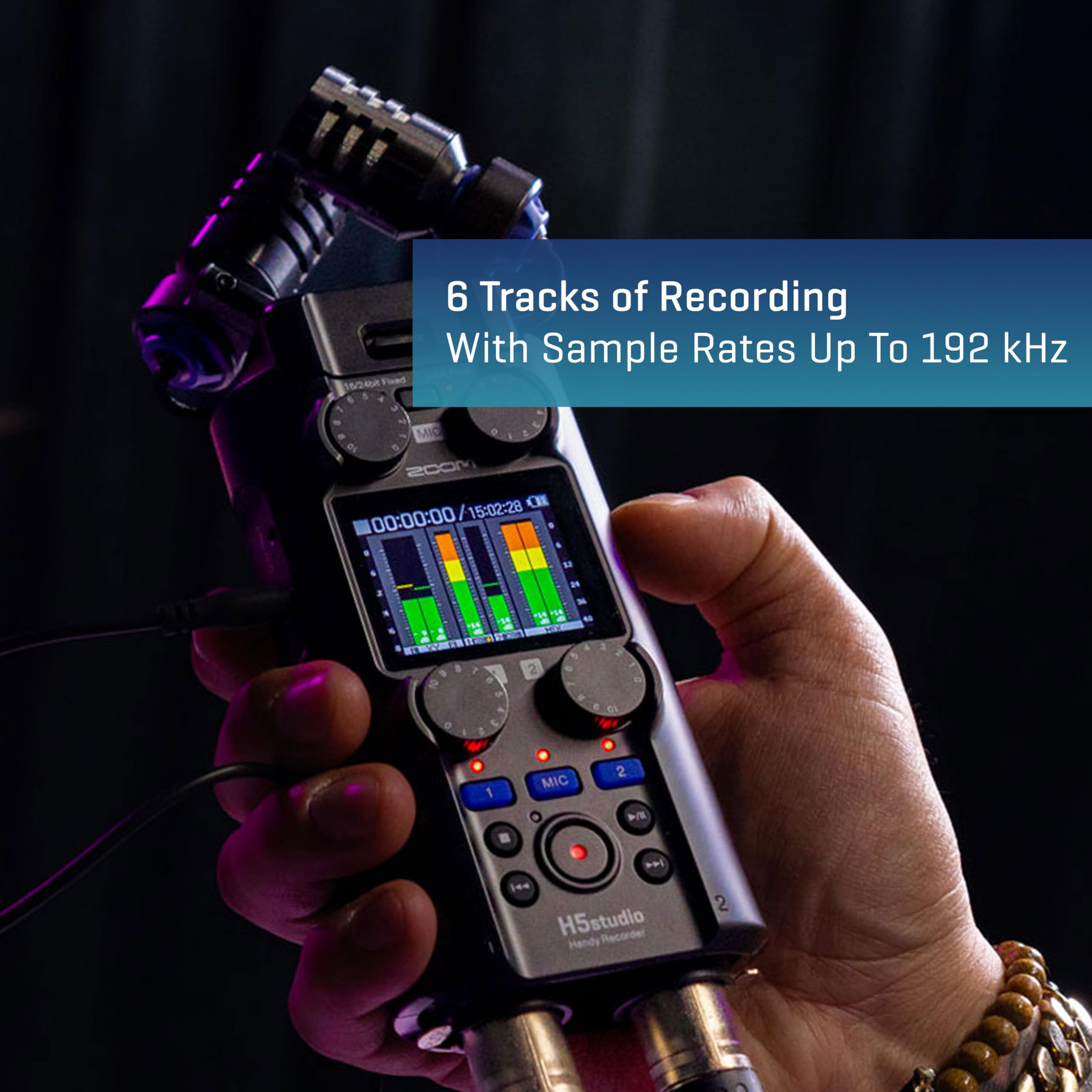 Foto 3 pulgar | Handy Recorder Zoom H5studio Grabación Flotante De 32 Bits De 6 Pistas - Venta Internacional.