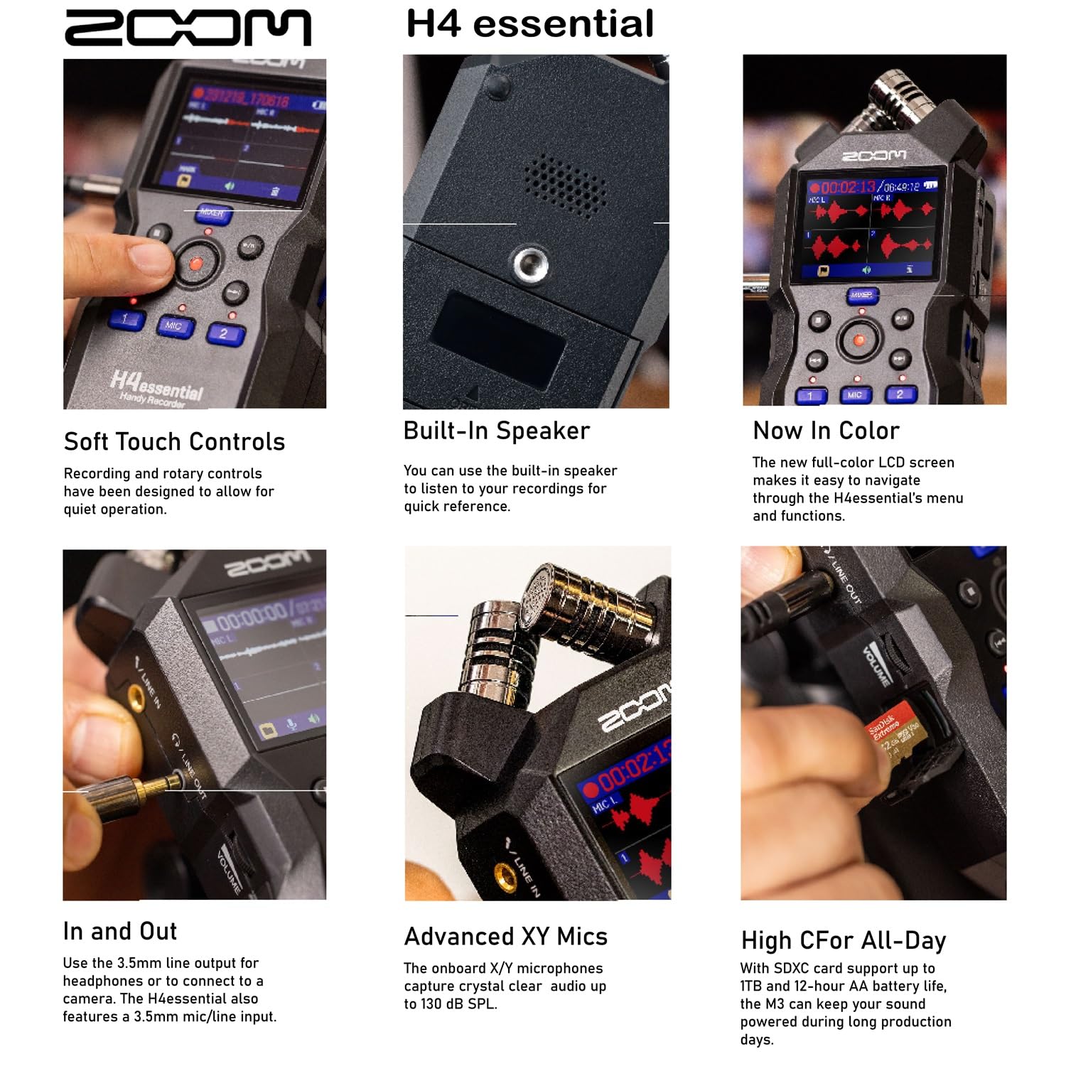 Foto 5 pulgar | Handy Recorder Zoom H4essential Con Paquete De Accesorios De 32 Gb - Venta Internacional.
