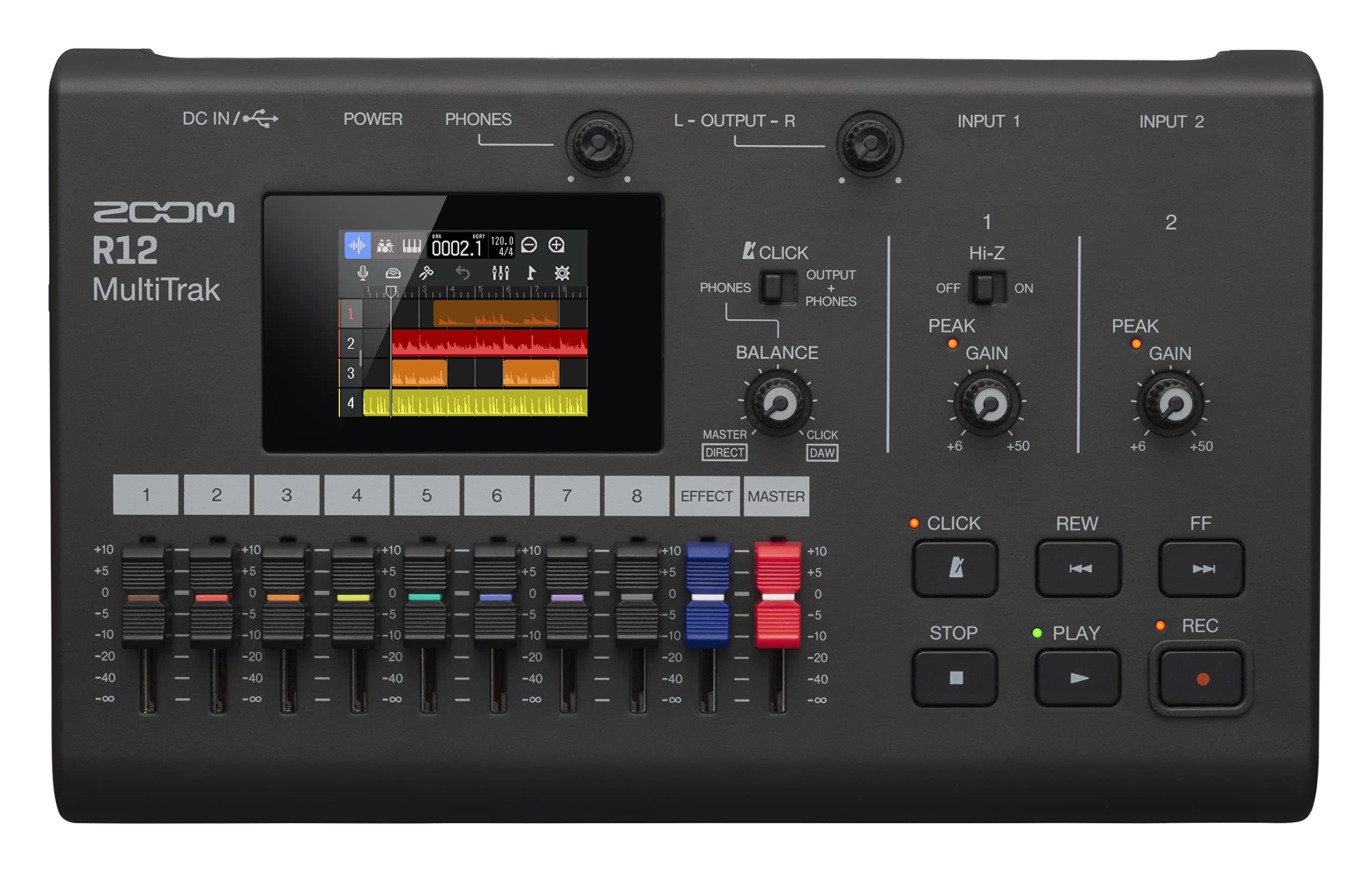 Foto 2 pulgar | Grabador Multipista Zoom R12 Con Pantalla Táctil - Venta Internacional.