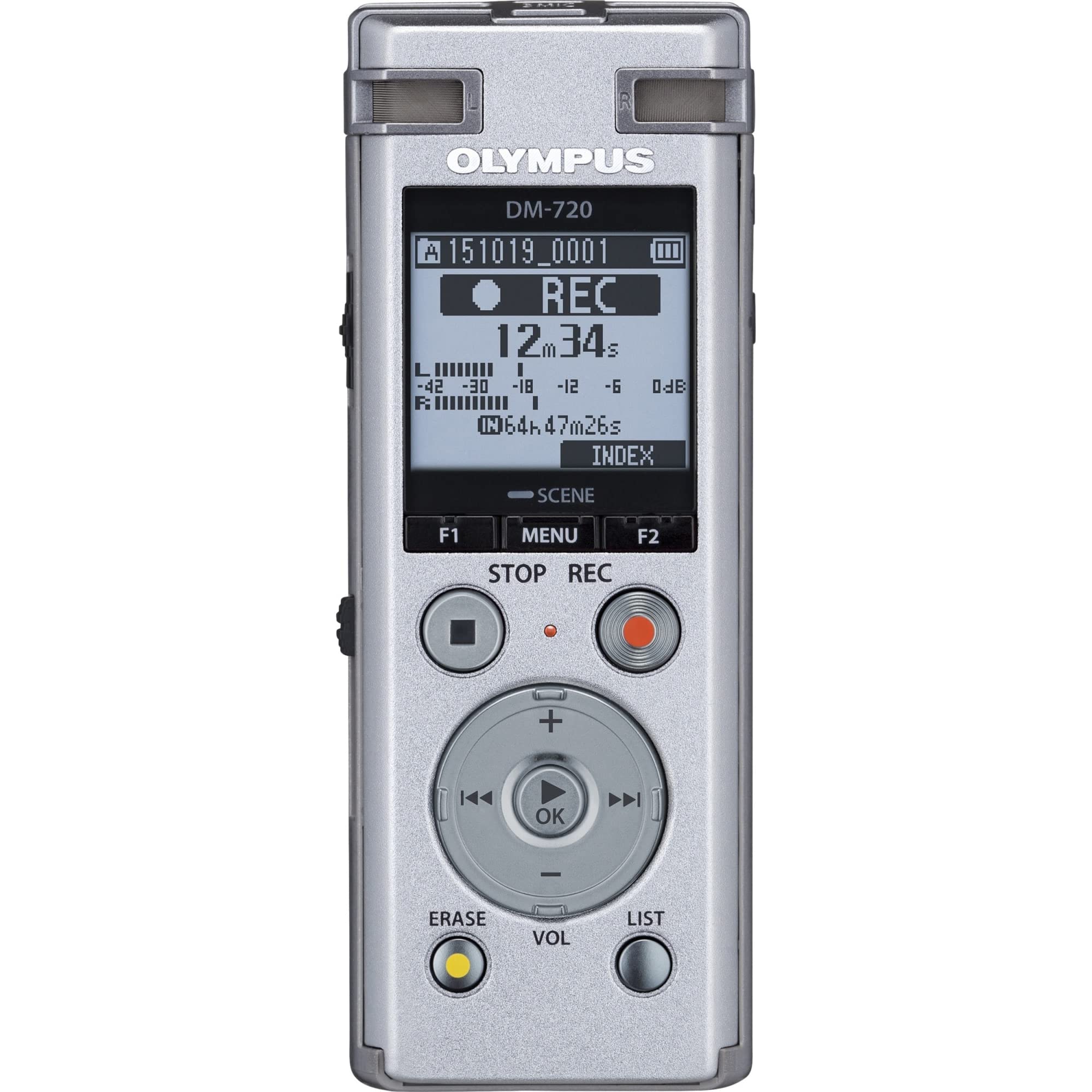 Foto 1 | Grabadora De Voz Olympus Dm-720 De 4 Gb Con Ranura Micro Sd Plateada - Venta Internacional.
