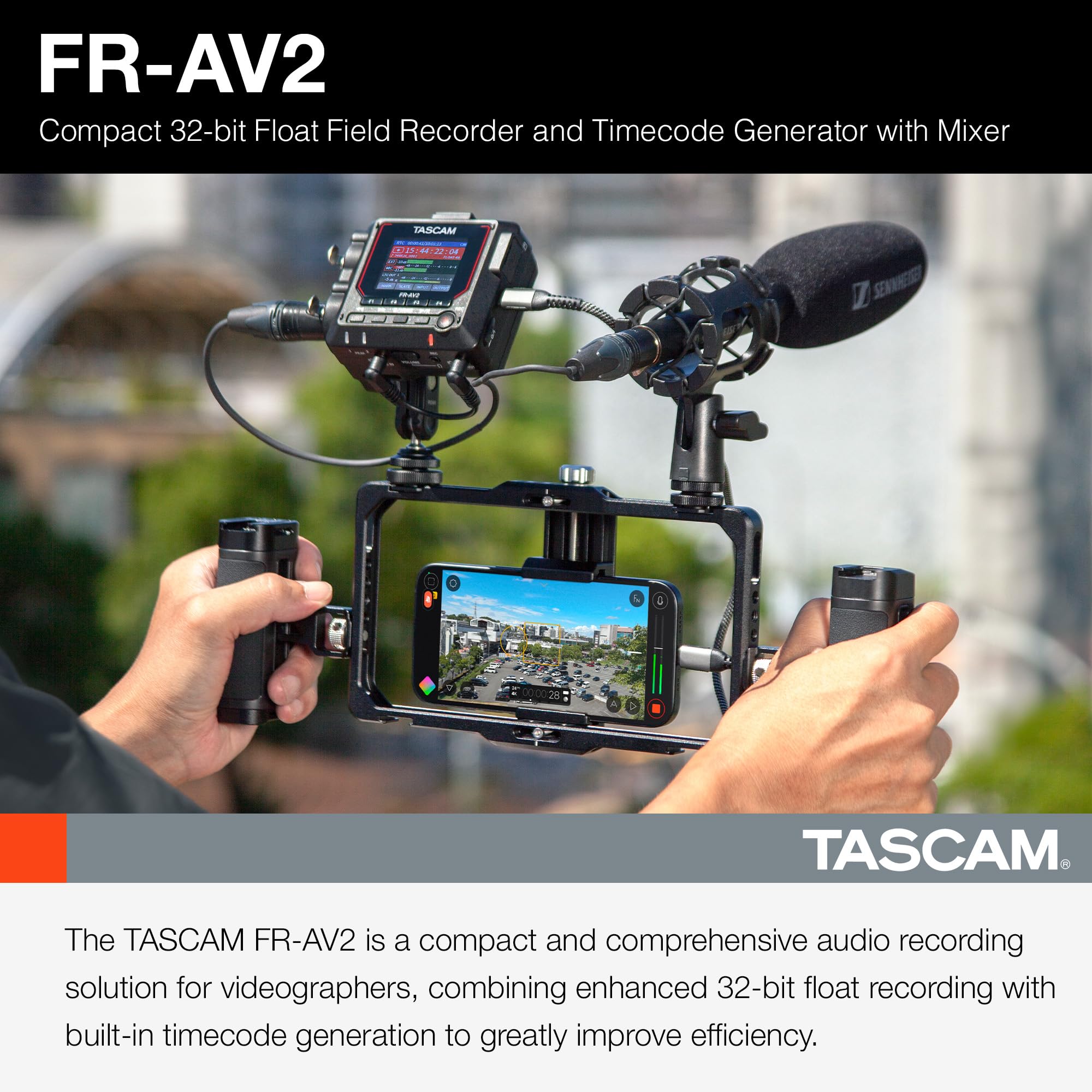 Foto 3 pulgar | Grabador De Campo Tascam Fr-av2 Compact 32 Bits Float Con Código De Tiempo - Venta Internacional.