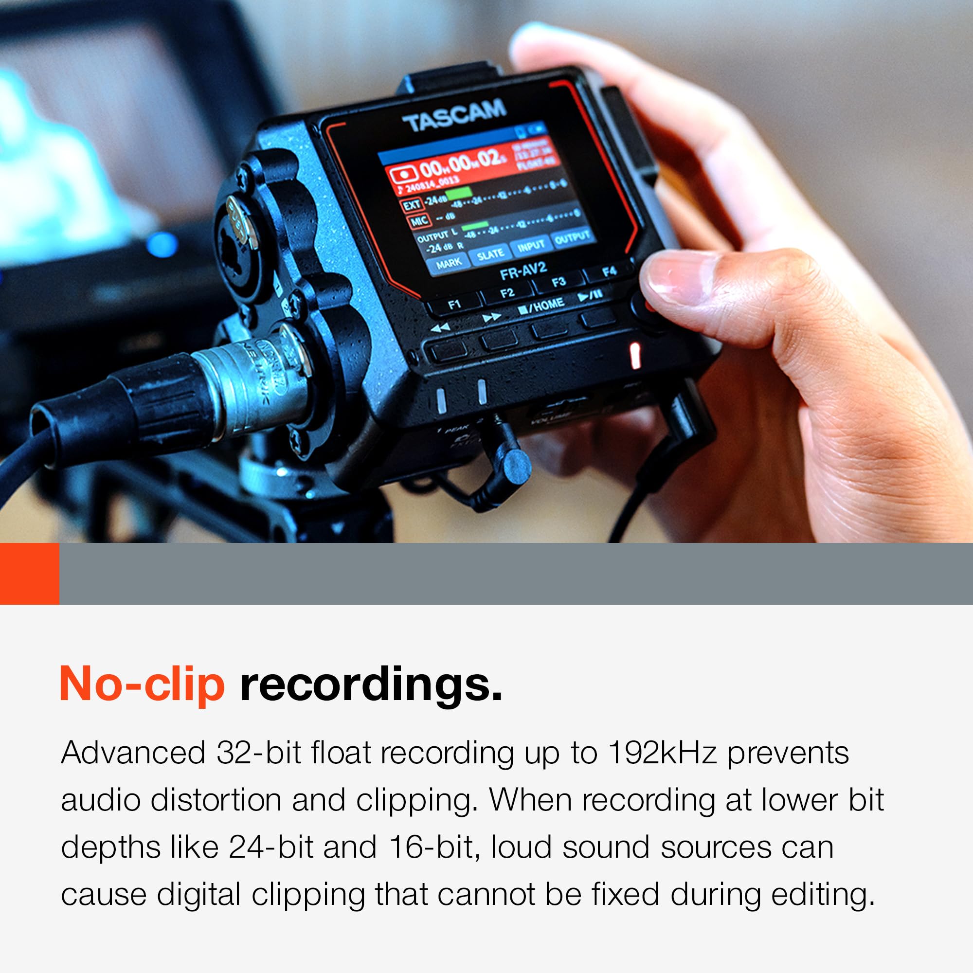 Foto 4 | Grabador De Campo Tascam Fr-av2 Compact 32 Bits Float Con Código De Tiempo - Venta Internacional.