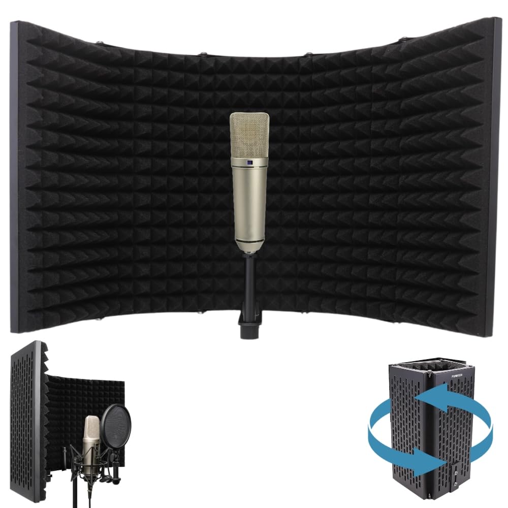 Foto 2 pulgar | Escudo De Aislamiento De Sonido Para Micrófono Pyle Studio Con 5 Paneles - Venta Internacional.