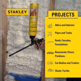 Foto 6 | Aislamiento De Espuma En Aerosol Stanley Supercoat De 800 Ml, Celda Cerrada - Venta Internacional.