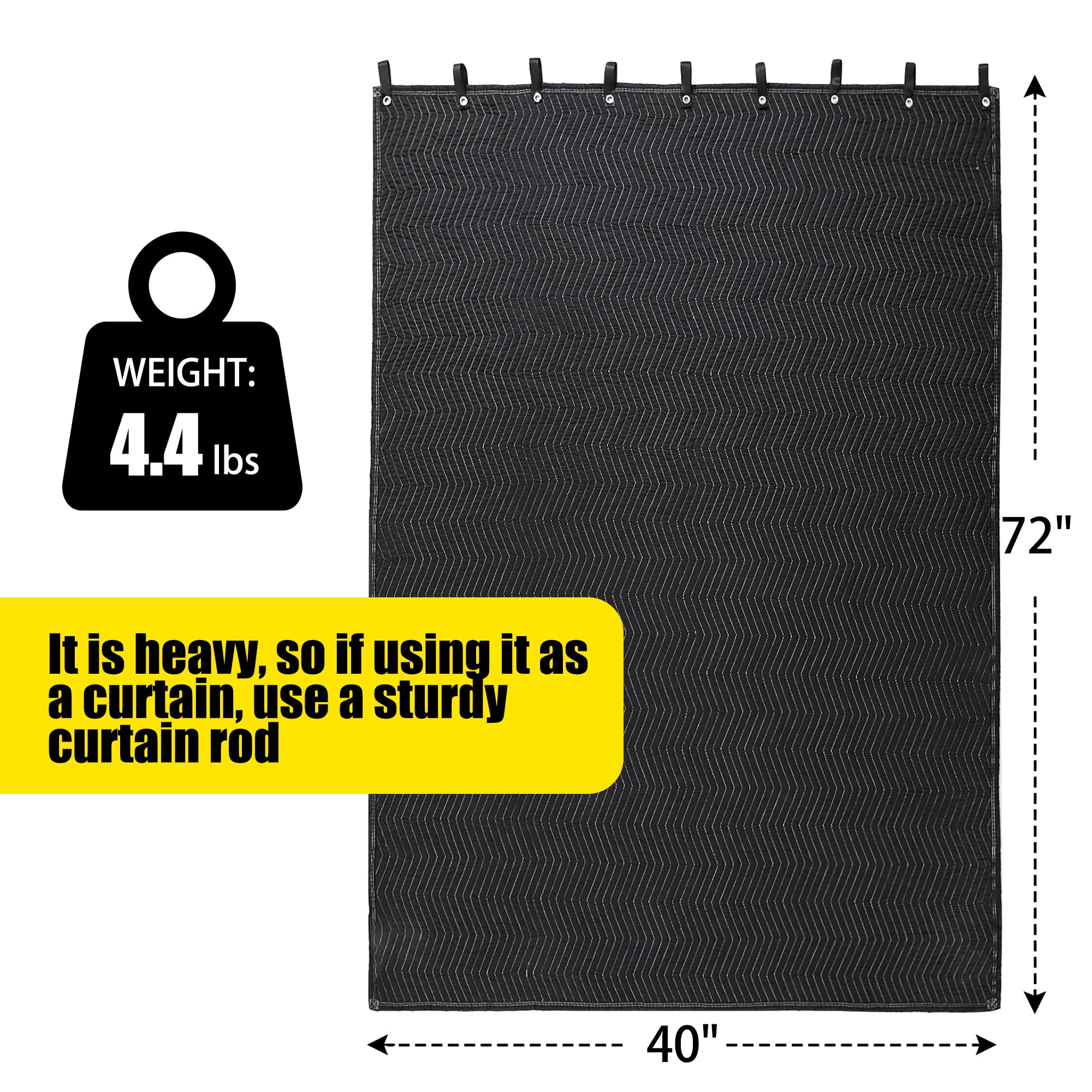 Foto 3 pulgar | Manta Insonorizante Hombys Large 72 x 40 cm Negra - Venta Internacional